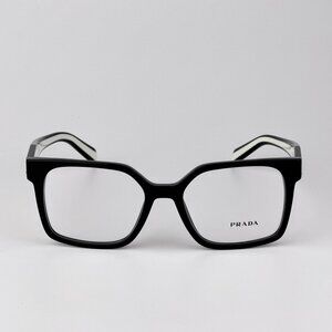 Prada Eyeglasses – Black Square Acetate Frame | Model PRB03V 16K1O1